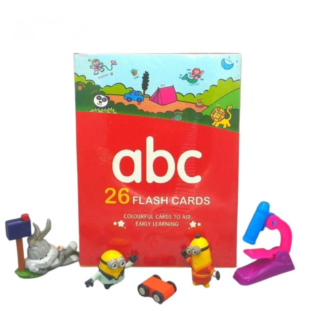 Set of 26 colourful glossy flashcards for early learning
