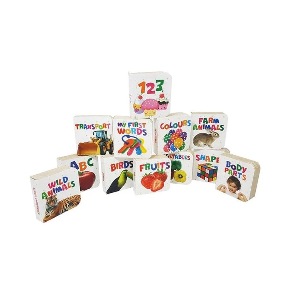 12-in-1 Kids Learning Library – Educational Book Set