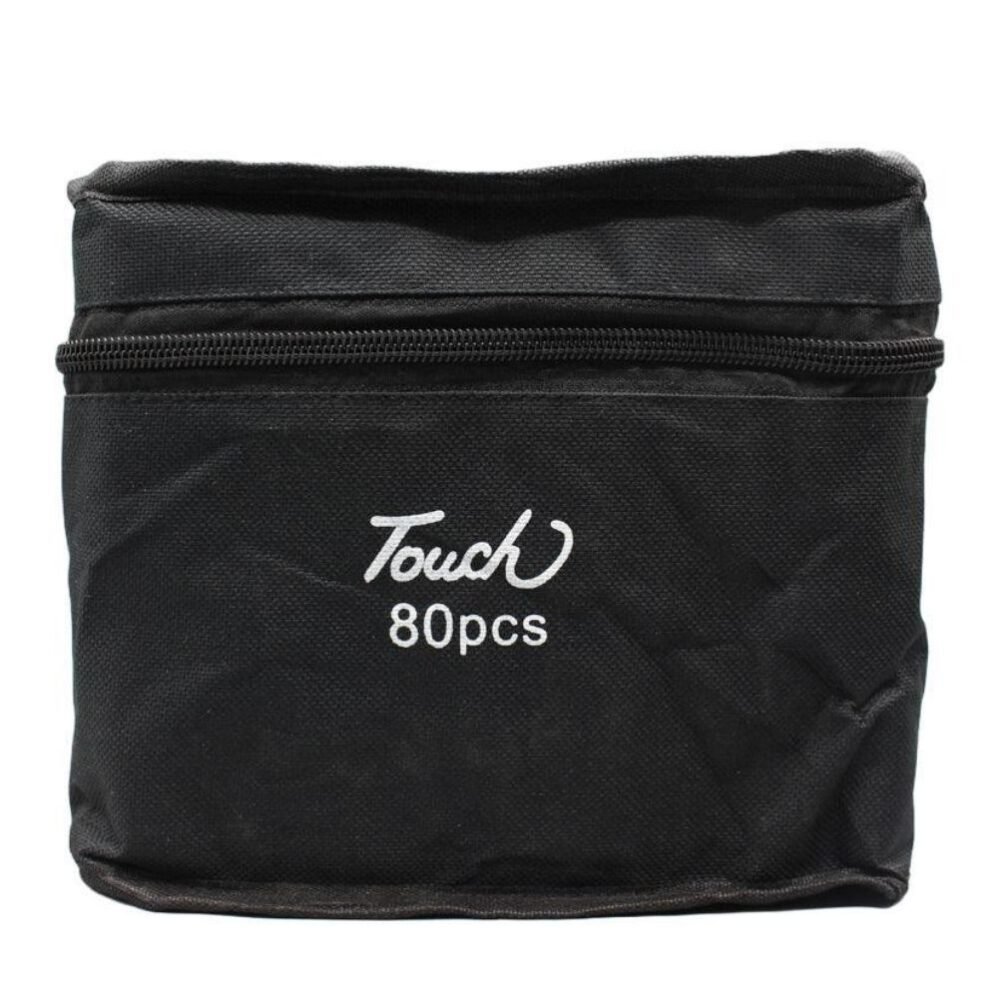 Touch Double-Sided Color Markers set with fine and broad tips for vibrant artwork and precise strokes