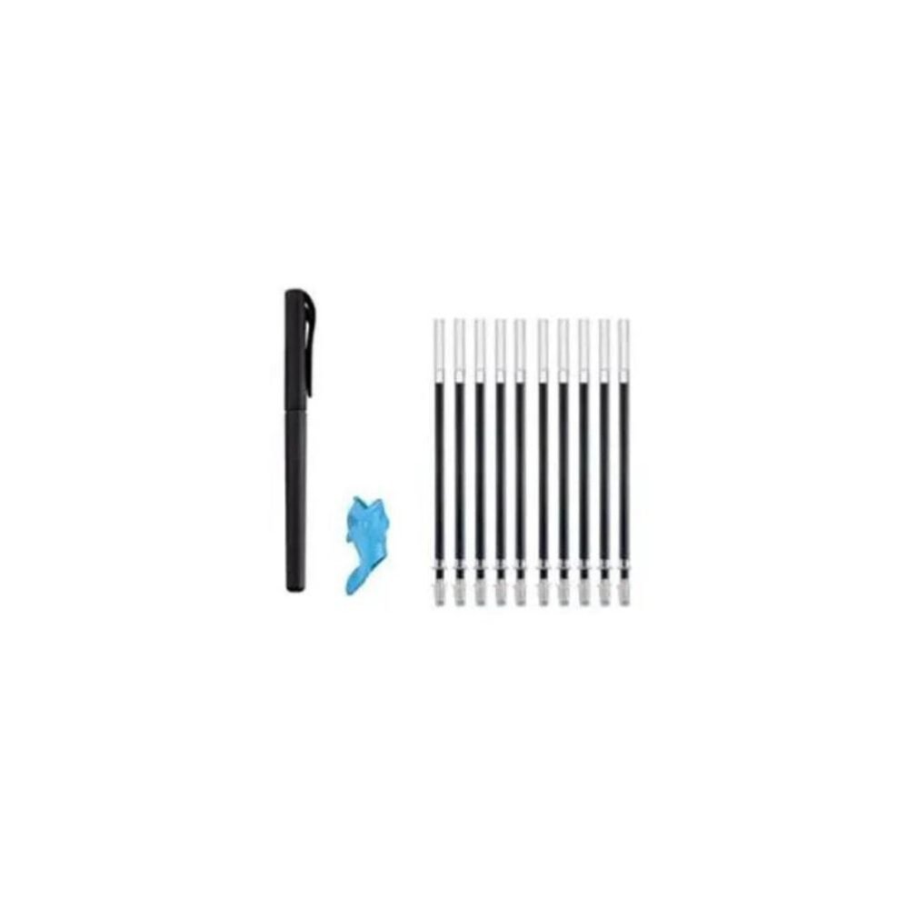 The full set includes four books, one pen, six refills, and a pen gripper for effective learning