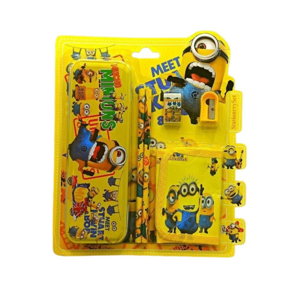 Minions themed stationery set with fun designs inspired by the popular characters