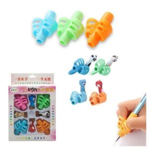 4 PCS Pencil Grip Set designed for comfortable writing and drawing, perfect for kids and adults