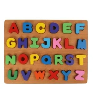 Preschool 3D Capital Alphabets Wooden Puzzle