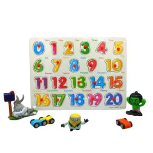 Wooden Puzzle Numbers Board