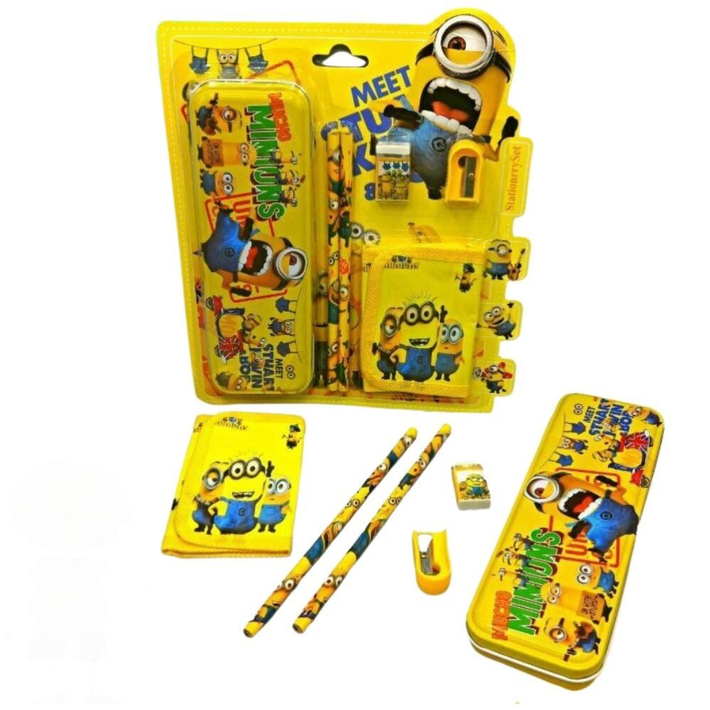 Minions themed stationery set with fun designs inspired by the popular characters