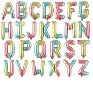 Balloons Foil 17″ Rainbow Alphabet