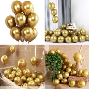 Balloons Metallic Golden (single, 25 or 50 Balloons)