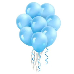Balloons Plain Party Balloons Light Blue ( Single, 25, 50. 100 )