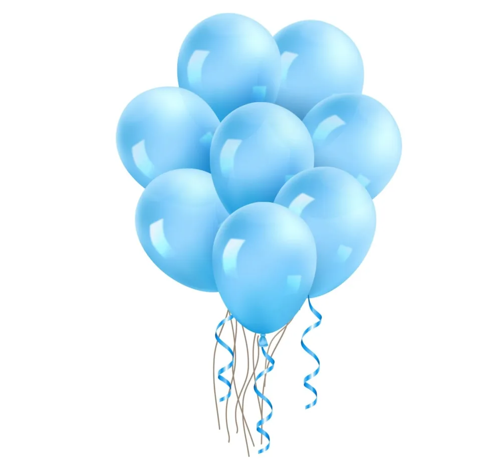Light Blue Party Balloons