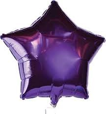 Balloons Foil Star Shape Purple