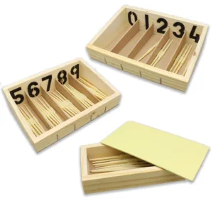 Montessori Spindle Box With 45 Spindles toy