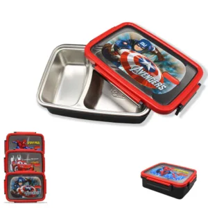 2 Compartments Stainless Steel Lunch Box