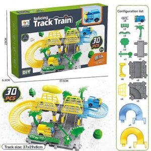 DIY Electric Train Track Puzzle Toy