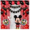 Mickey Mouse Birthday Decoration Set – 71 PCS Black & Red