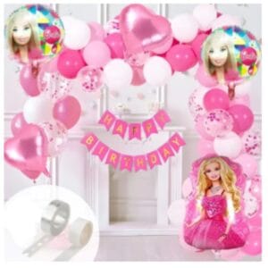 Barbie Birthday Pink Theme Decoration Set