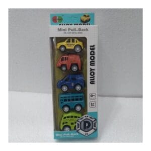 Mini Pull Back Cars Construction Toy Set