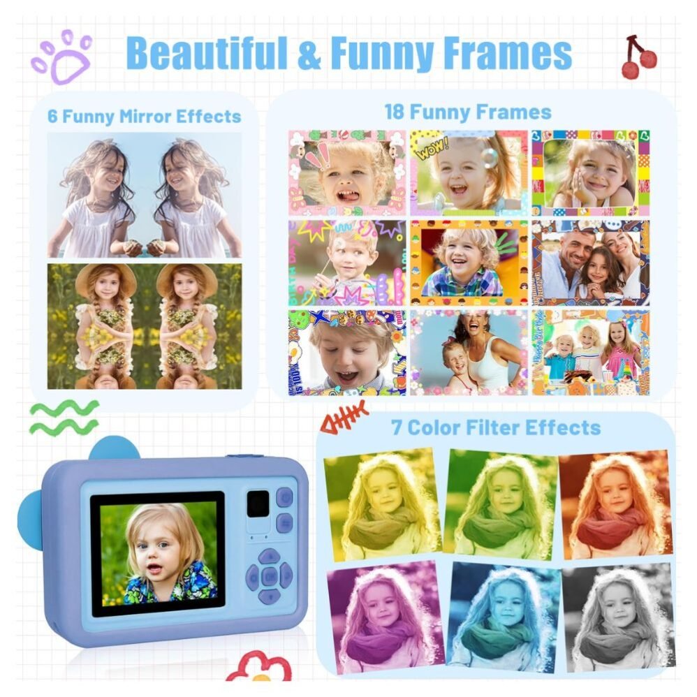 Kids HD Camera 1080P with Tripod & 32GB