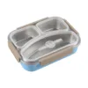3 Partition Lunch Box Stainless Steel With Spoon & Chopstick