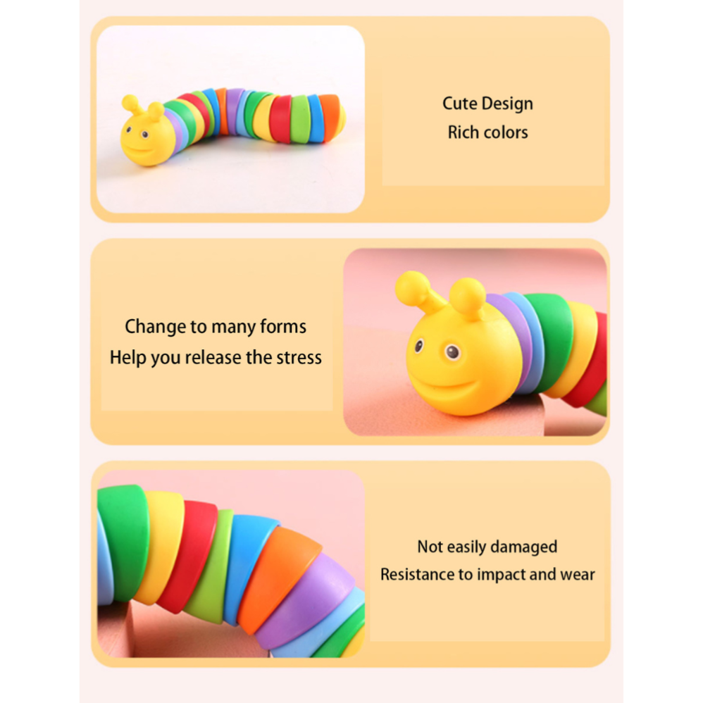 Rainbow Twisting Caterpillar Toy