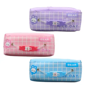 Cute Bear Pencil Pouch for Kids | School & Office Organizer