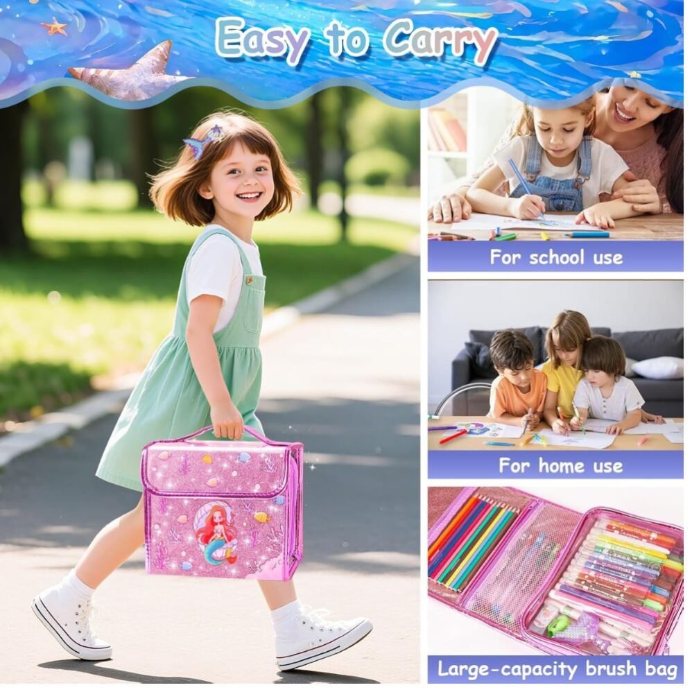 Mermaid Gifts Art Set for Girls 98PCS