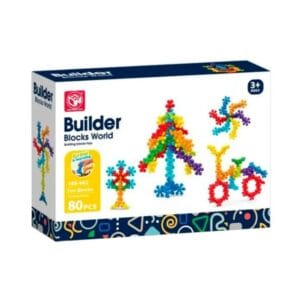 Builder Blocks World - Building Set, 80 Pieces