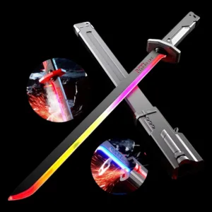 RGB Cyber Sword with matching automatic pop-up sheath