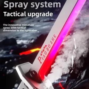 RGB LED sword showing water mist spray effect