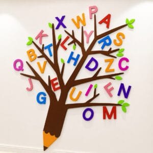 School wall decoration educational EVA foam sheets for classrooms